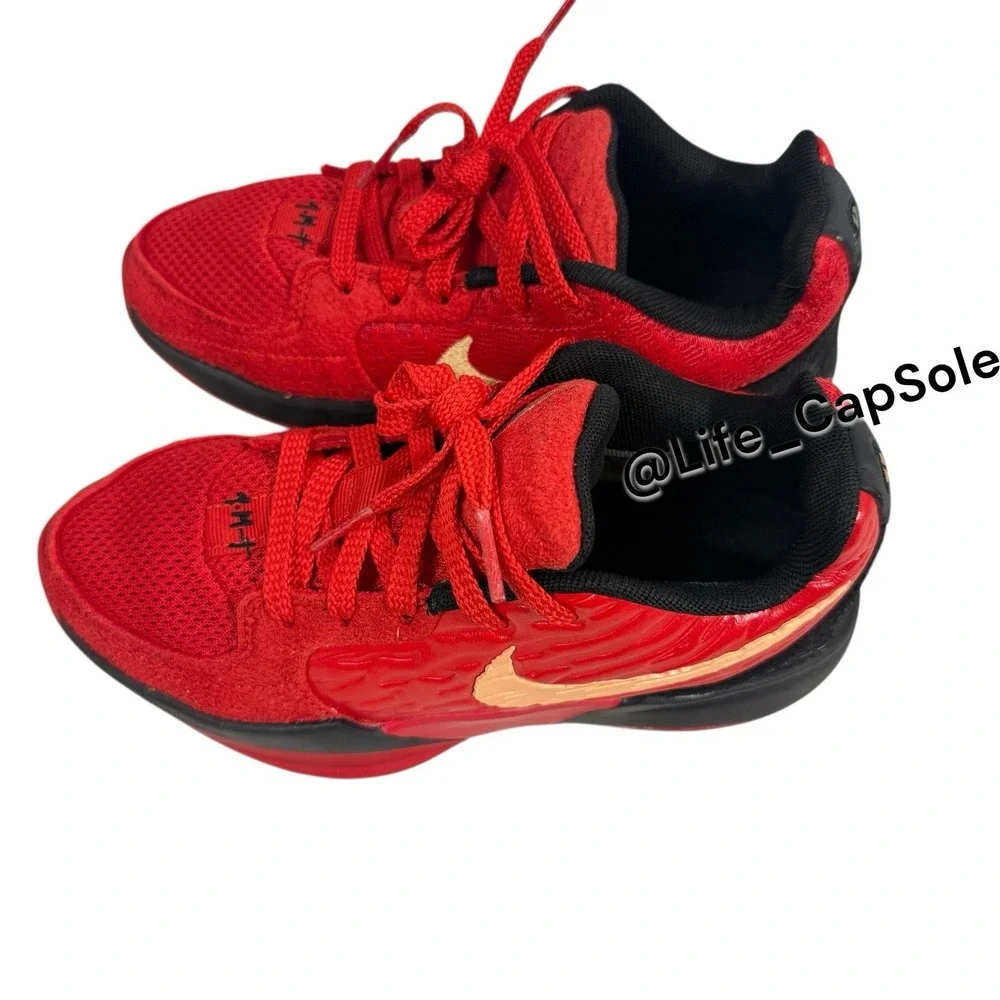 Size 2.5Y Kids Nike Ja 2 'Nightmare' Red Basketball Shoe IB7249-600 GS‎ Youth